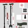 Four-Legged Aluminum Walking Cane with Light, Non-slip, Telescopic, Lightweight, Multi-functional Support for the Elderly