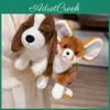 Entzückende Plüsch-Basset-Hunde und Fennek-Füchse Stofftiere Weiche Spielzeugsammlung