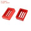 Angeleyes 60mm Shaped Hole Dovetail Board Length 60x6.5mm Bar Through M6 1/4 Inches Screws Black & Red Color Telescope Accessory