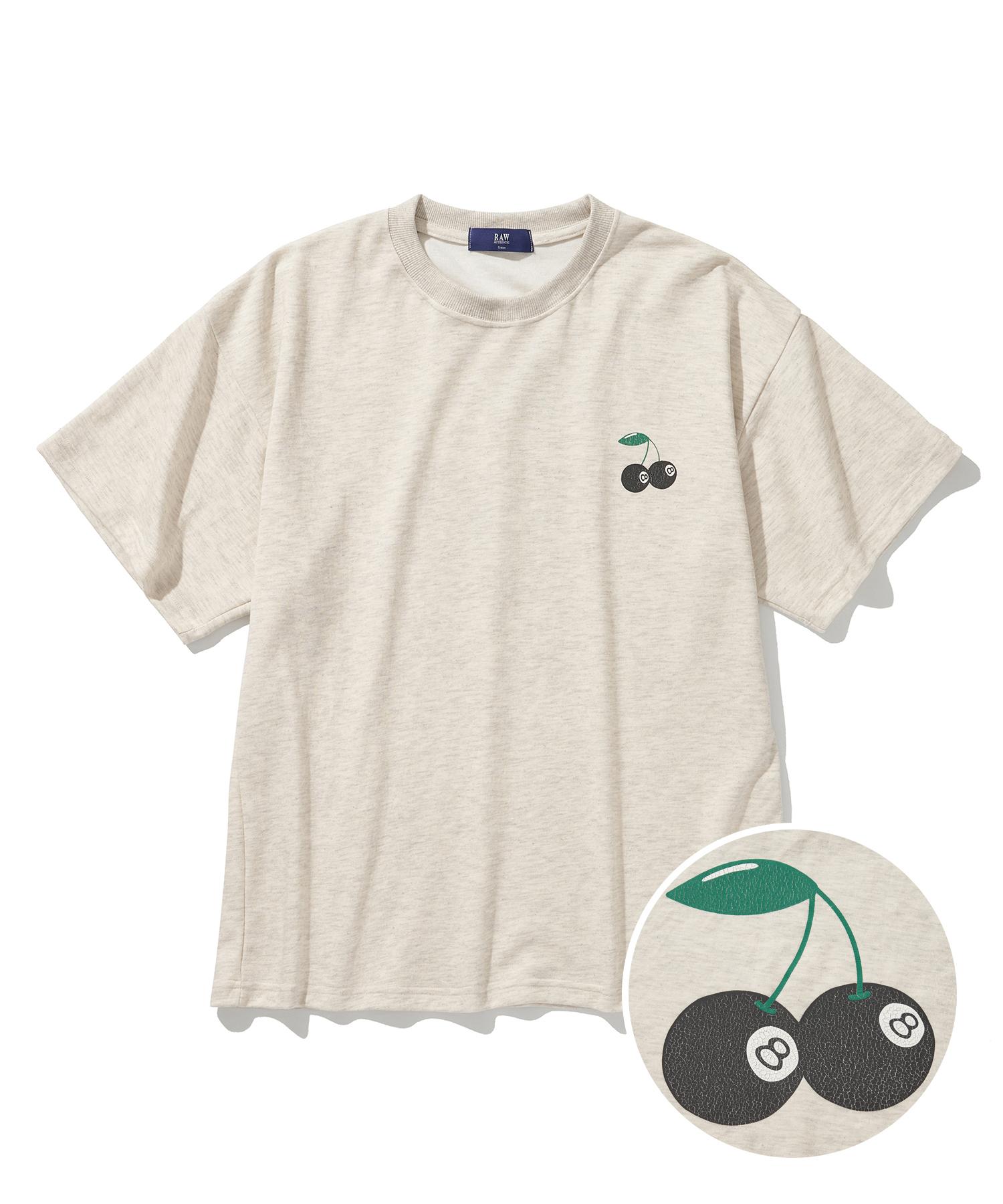 Row Lab Cherry Eightball Crack Binder Short Sleeve (Oatmeal) S