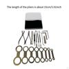 19Pcs Saxophone Repair Tool Set Sax Kit Maintenance Fit Woodwind Spring Pin Removing