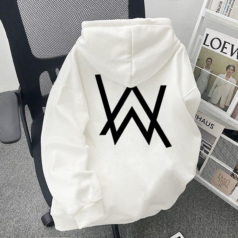 Мужская толстовка с капюшоном Alan Walker - Совместный бренд с Delta Jiahao White Regular 1600₽