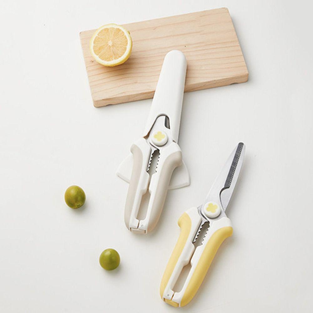 with Magnetic Cover Food Shears Stainless Steel Utility Scissors Kitchen Scissors Poultry
