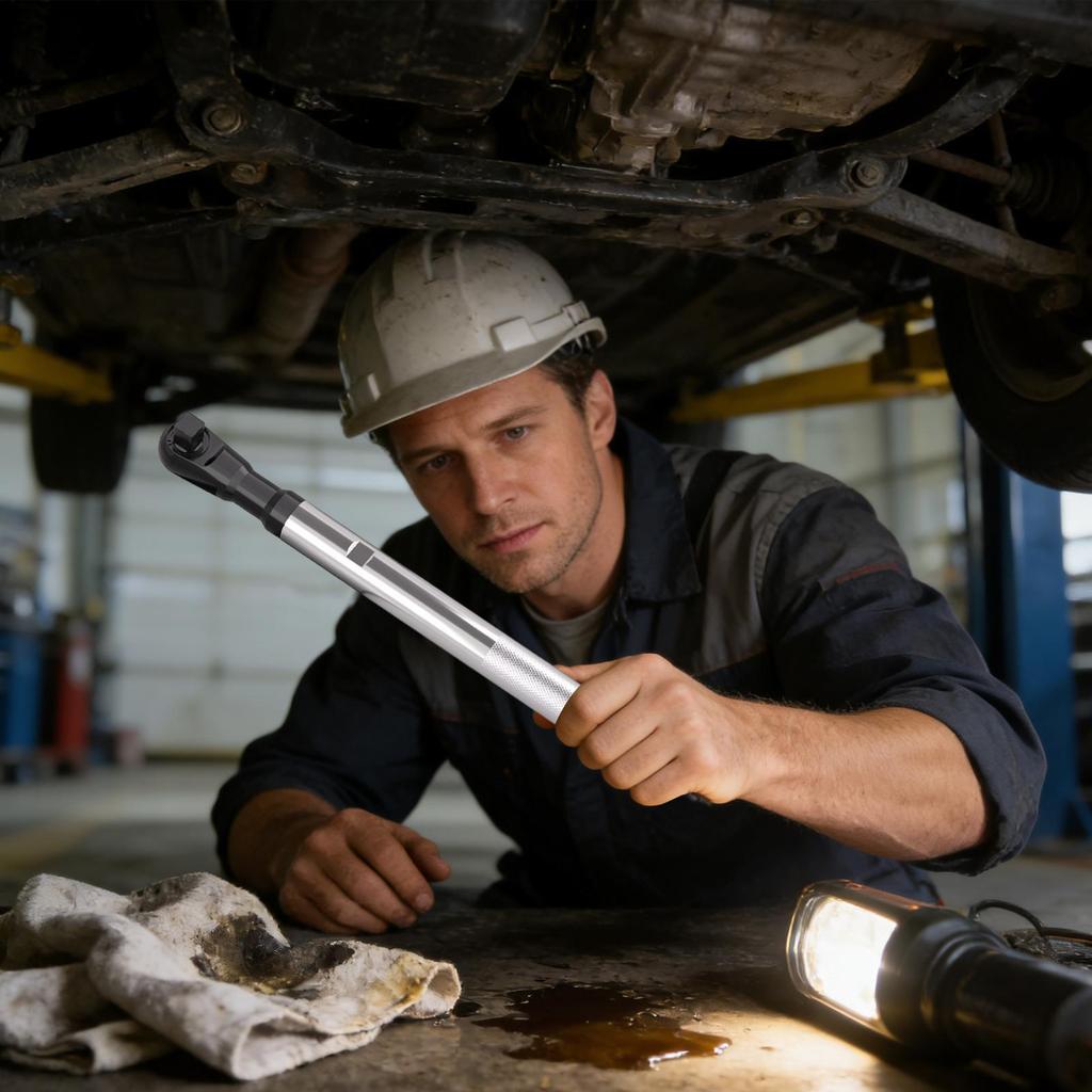 Ratchet Wrench Heavy-Duty Gear Spanner Extension Tire Wrench for Men Family Friends Dad Husband Mechanic Automotive Car Repair