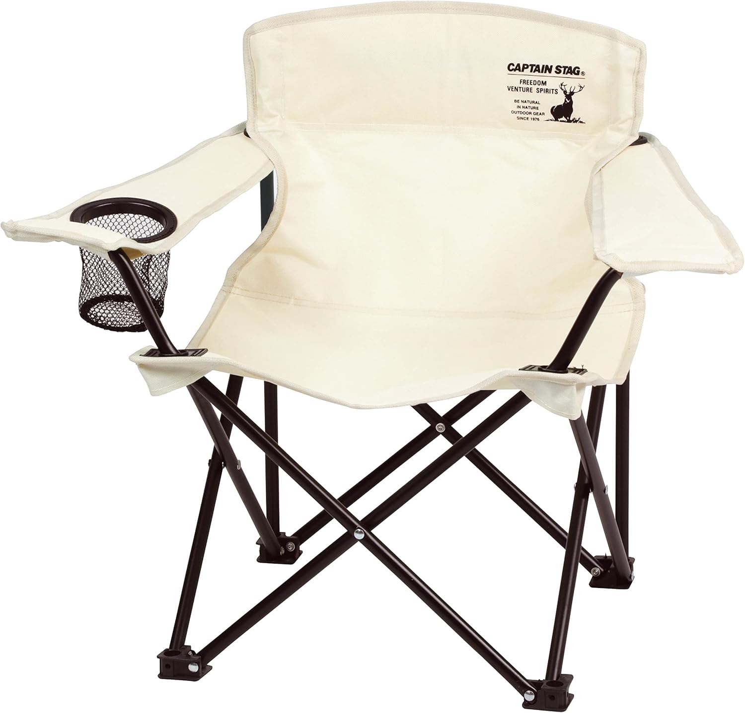 

CAPTAIN STAG Уличное кресло-шезлонг Мини-кресло с подстаканником Ivory CS Charmant Собранный Ширина 635 x Глубина 400 x Высота 520 мм [Уличное кресло]