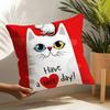 Funny And Surprising Cat Patterns Pillow Case Home Living Room Decoration Linen Pillowcover Pillow Cases Cushion Cover