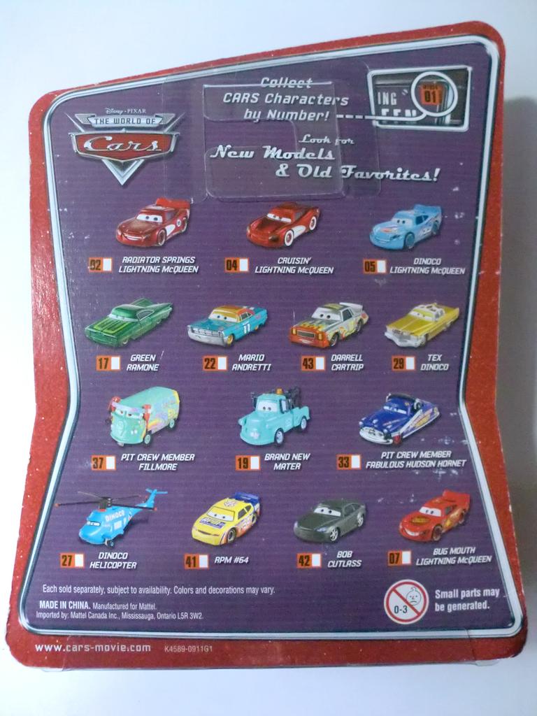 Mattel Cars Disney Pixar Brand New Mater