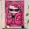 1pc  Hello Kitty Tapestry Cartoon Wall Hanging for Bedroom Dorm Living Room Ideal Gift for Kids Adults Soft Flat Print