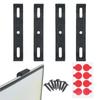 Frameless License Plate Mount 4PCS Weather-Proof Car Tag Holder Car Tag Frame For Front And Rear Car Tags Exterior Car