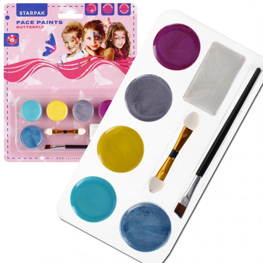 Face Paints 6KOL+AKC Butterfly ST