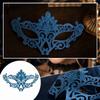 Vintage Half Face with Glitter Peacock Design for Halloween Masquerade Party Prop