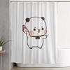 Cute Bubu Is Throwing Flip-Flops At Dudu Shower Curtain Bathroom Polyester Waterproof Bath Curtains With Hooks