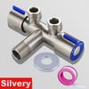 SUS304 stainless steel dual control 1 in 2 out bathroom toilet angle valve washing machine dual water bidet angle valve faucet