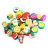50pcs/lot Colorful Fruit Polymer Clay Beads Spacer Loose Beads For Jewelry Making DIY Bracelet Necklace Earrings Accessories