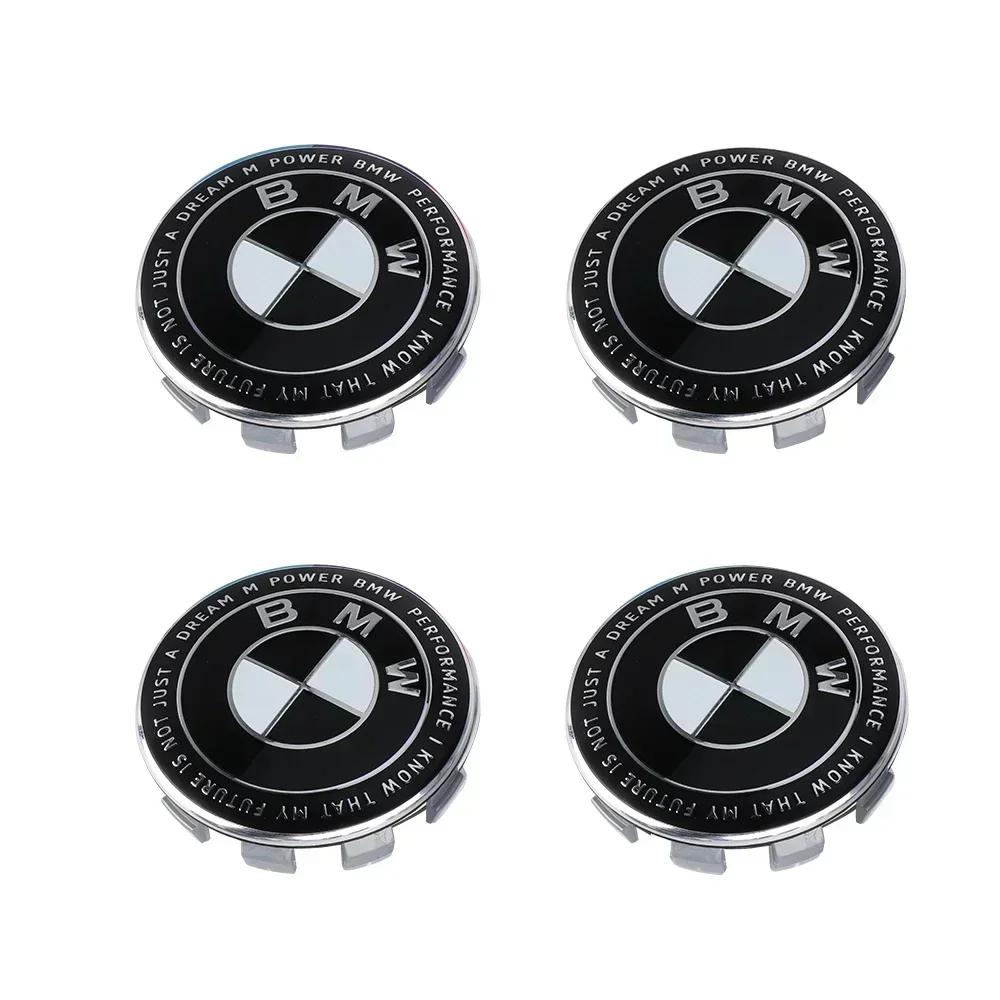 4 Stück 56mm 68mm Auto-Felgenmitdeckel Logo ist geeignet für BMW M1 X3E83 E71 G82 E30 G05 F18 X3G01 F13 E89 X5E53 F15 E63