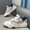 Autumn new leather soft-soled low-top shoes sports and leisure board shoes light zmd
