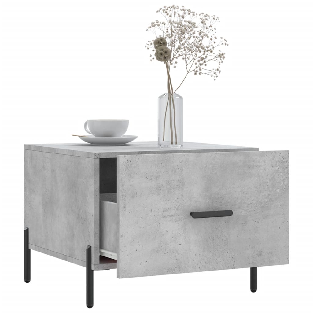 Vidaxl Couchtisch, Beton Grau, 50x50x40 cm