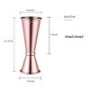 15-60ml Dual Shot Cocktail Bar Stainless Steel Mixing Set Family Bar Party Accessories Club Double-head Alcohol Measuring Cup