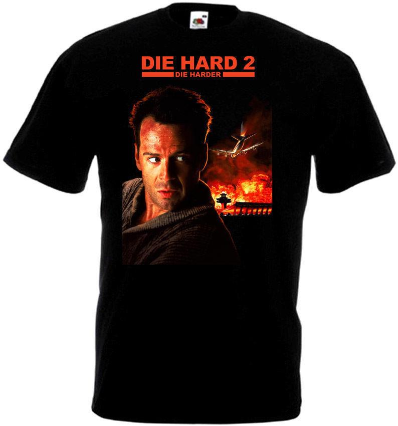 

26 Die Hard 2 T Shirt Black Movie Poster All Sizes S-5XL Unisex T-Shirt 5XL різнокольоровий