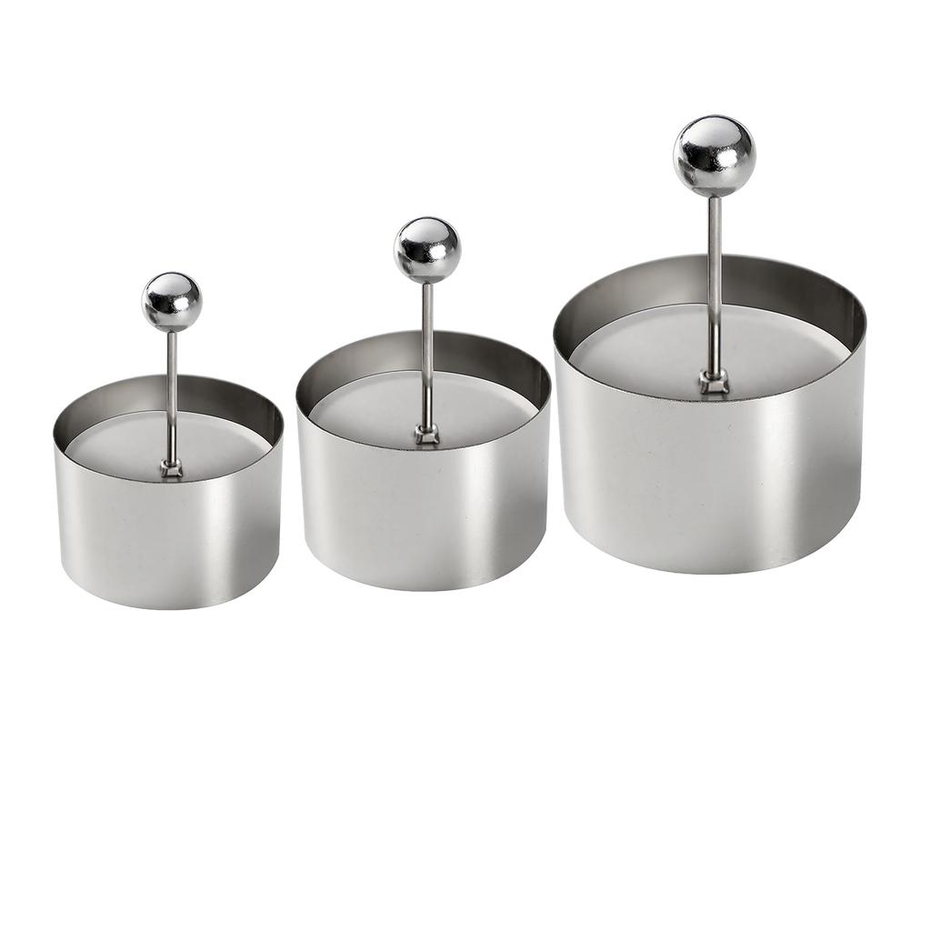 Cake Mold Food Rings Stamper Dessert Rings Stainless Steel Cake Rings Baking Accessories Perfect Gift for Baking Lovers