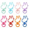 31X39mm Candy Colored Alloy Shell Shaped Spring Buckle Special-shaped DIY keychain Accessories Creative Accessories Hanging Ornaments