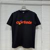 Unisex Loose Fit Cotton T-Shirt With Geometric Letter Print Casual Top Teens Adults