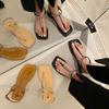 Ploché sandály dívčí boty Nové letní studentské univerzální sukně vílí styl Římské boty