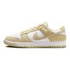 Nike Dunk Low SE Team Gold Suede Unisex Sneakers White FQ8249-102