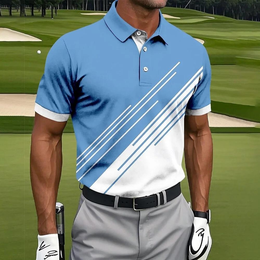 Golf essential! Short-sleeved polo shirt, comfortable and versatile for sports.
