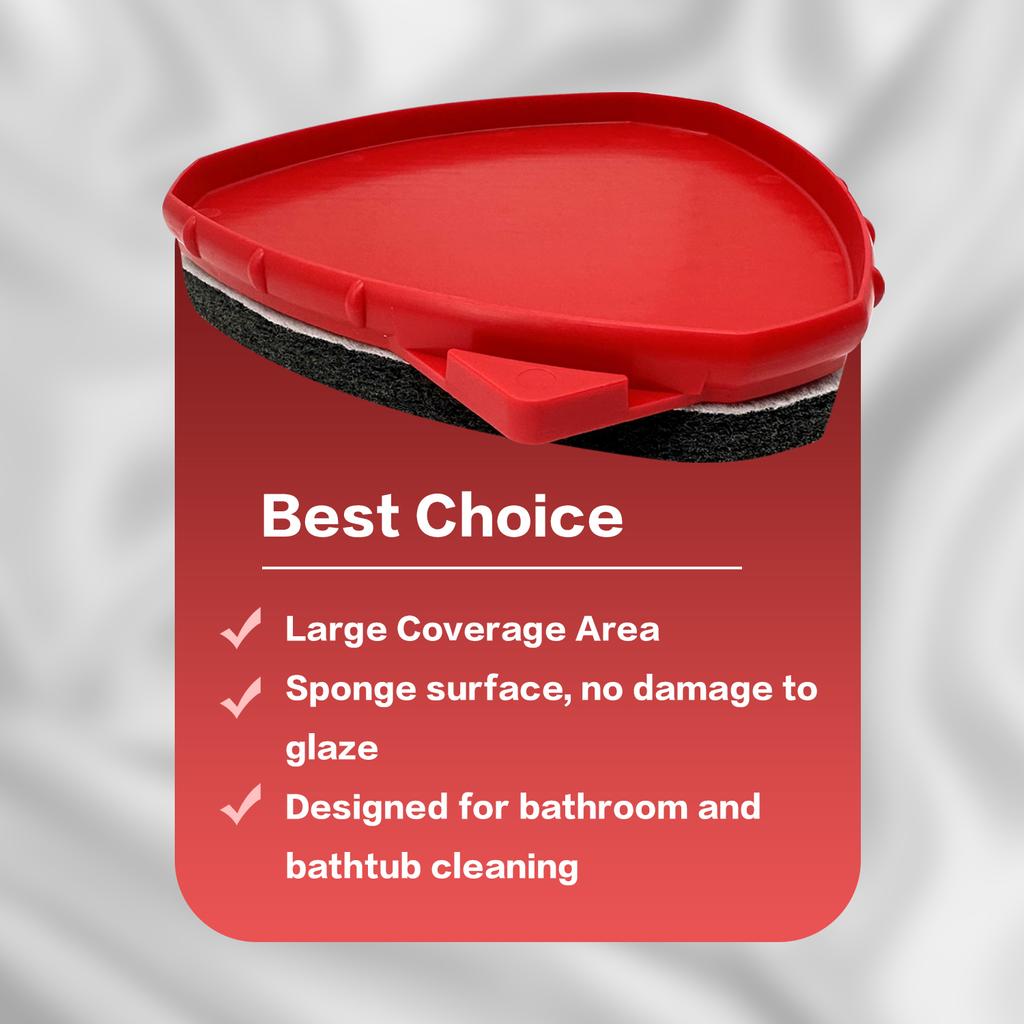 HOME TIMES 1/2 Pcs Scrub Brush Attachment Head Compatible with O Cedar Spin Mop 1 Tank System,2 Pack Tub Tile Scrubber Brush Rep