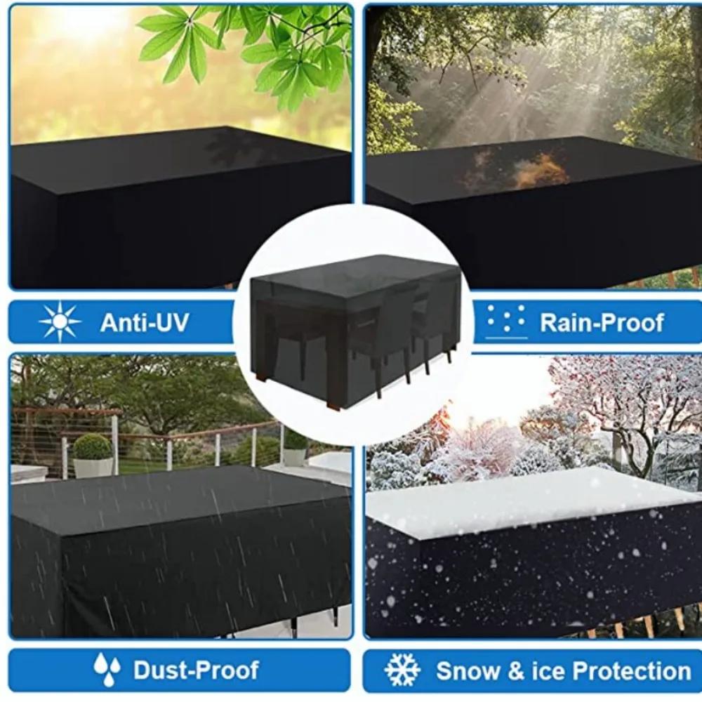 Outdoor Chair Cover & Sofa Table Cover, Garden Furniture Protection from Rain, Snow, Dust