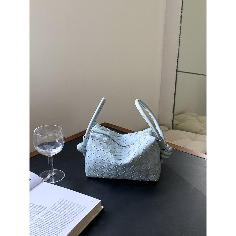 

Модный стиль плетеная сумка новая высококлассная одноплечевая маленькая квадратная сумка креативный нишевый дизайн маленькая сумка-мессенджер синий