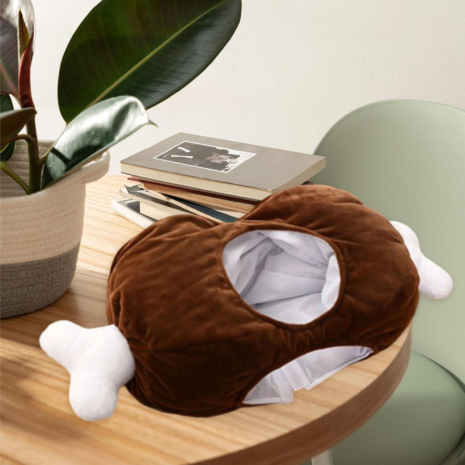 

Chicken Bone Hat Costume Hilarious Funny Headwear for Christmas Pub Holiday Warm