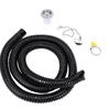 RV Sink Drain Connector and Hose Kit Leak Proof RV Sink Drainage Joint and 2m Sewer Pipe with Anti Loss Chain for Boat