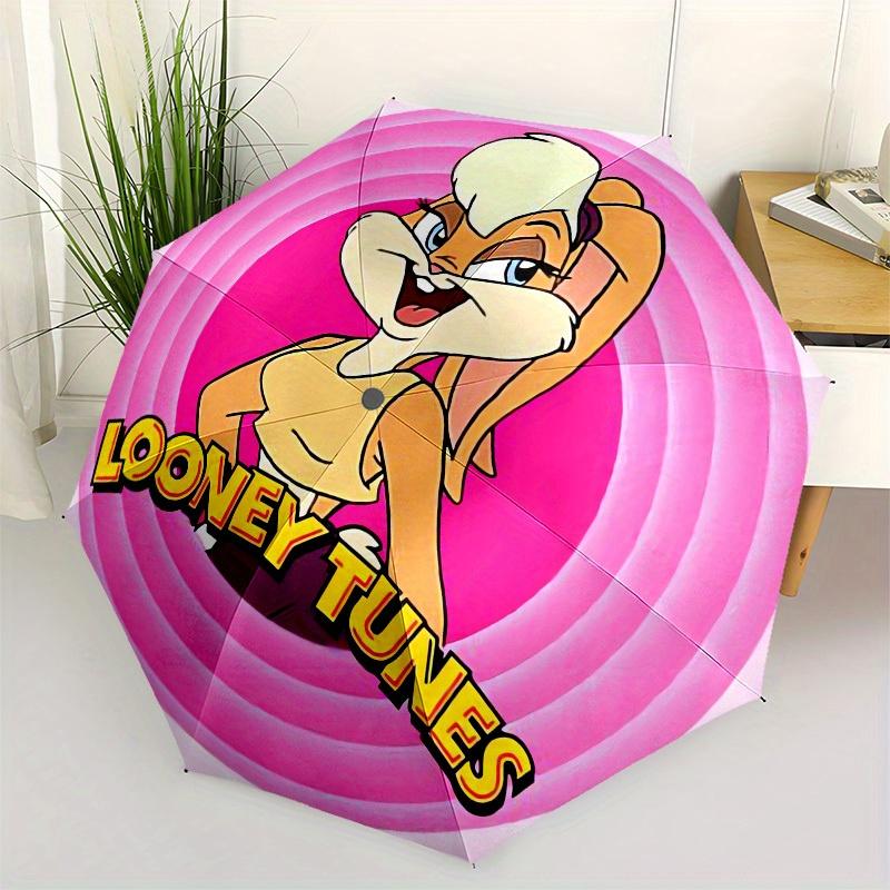 

1pc Looney Tunes Character Artwork Umbrella with Plastic Handle,Suitable for All Seasons Home Travel Outdoor UmbrellaM964