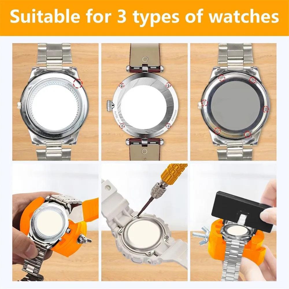11-Piece Watch Repair Kit: Watch Press, Battery Replacement, and Link Replacement Tools