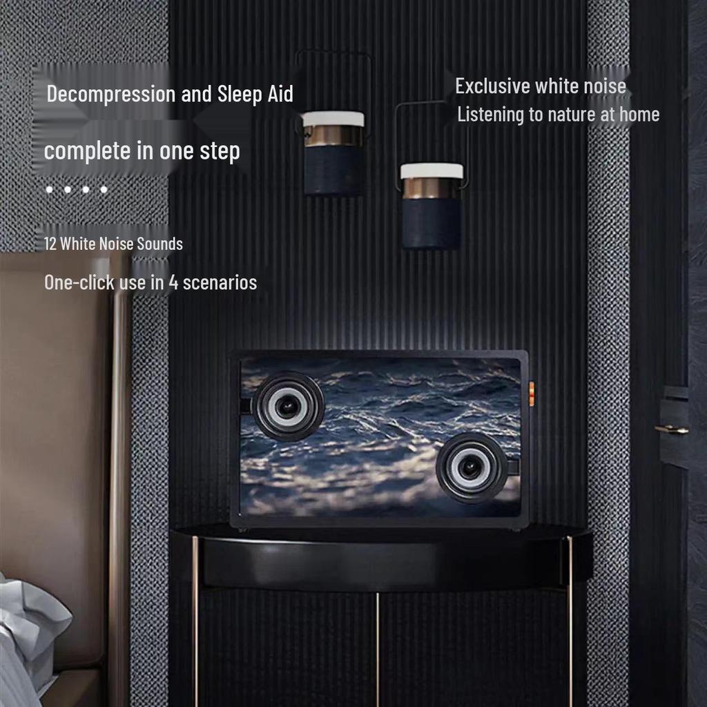 MORRORART M1 Floating Lyrics Bluetooth Speaker: Transparent Desktop Visualizer and Wireless Sound System.
