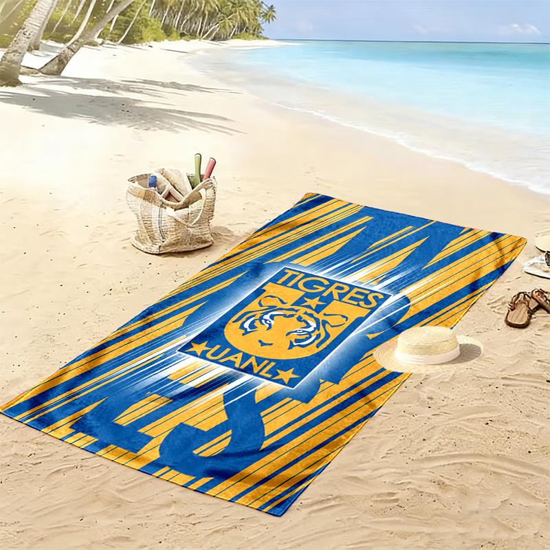 Tigres UANL Print Beach Towel, Large Soft Quick Dry Towel for Beach Camping Swimming