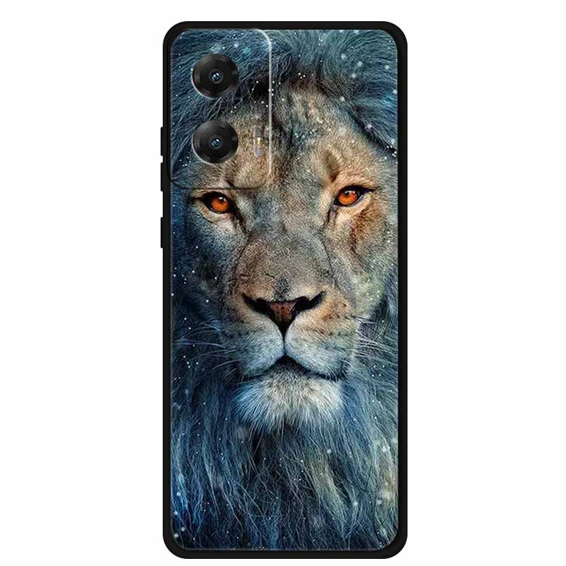 For Moto G85 5G Case TPU Animals Soft Silicone Back Cover Phone Cases For Motorola Moto E14 MotoG85 Wolf Protective Cool funda