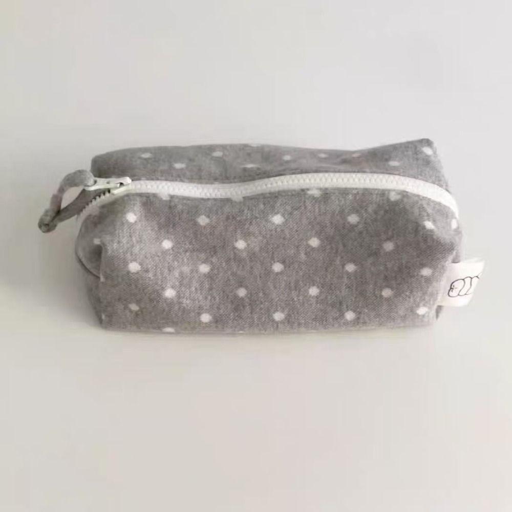 Polka Dot Pencil Case Large Capacity Makeup Bag Pencil Storage Bag School Office Supplies