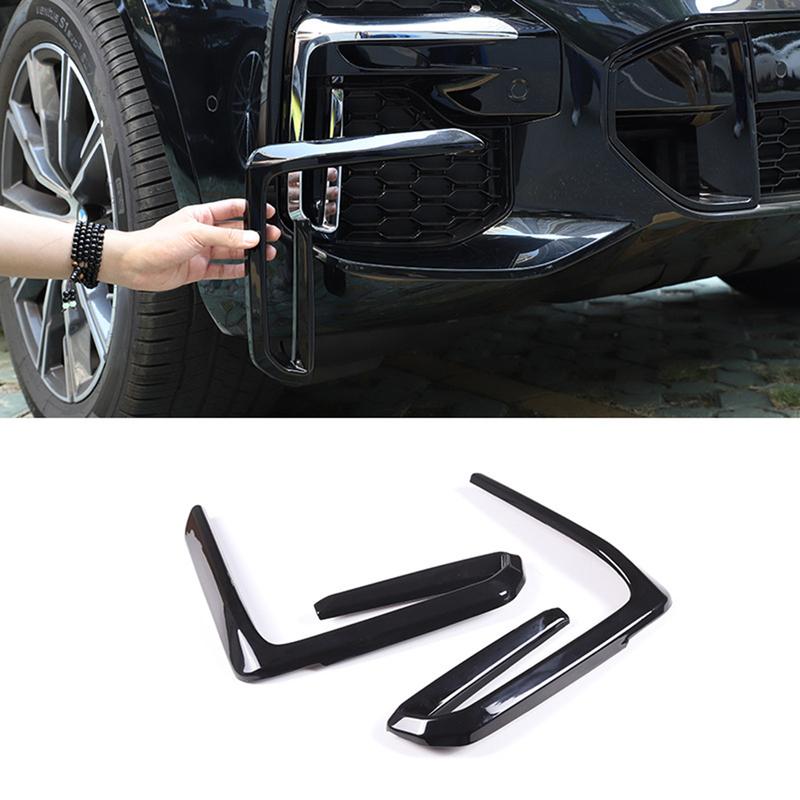 Car Front Fog Light Lamp Cover Trim For BMW For X5 G05 2019-2023 ABS Front Bumper Fog Light Grille Cover Fog Light Cover Trim