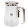 Glass Tea Pot 800ml Magnetic Water Separation Teapot with Strainer for Home Restaurant Champagne Gold