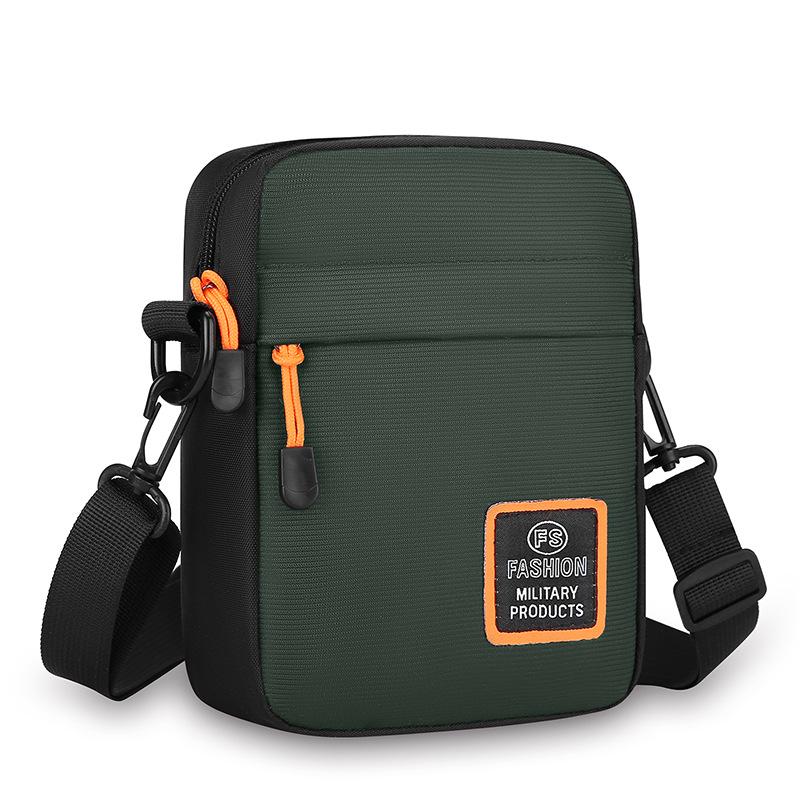 

Трендовая мужская водоотталкивающая сумка кроссбоди через плечо из ткани Оксфорд One Size армия зеленый