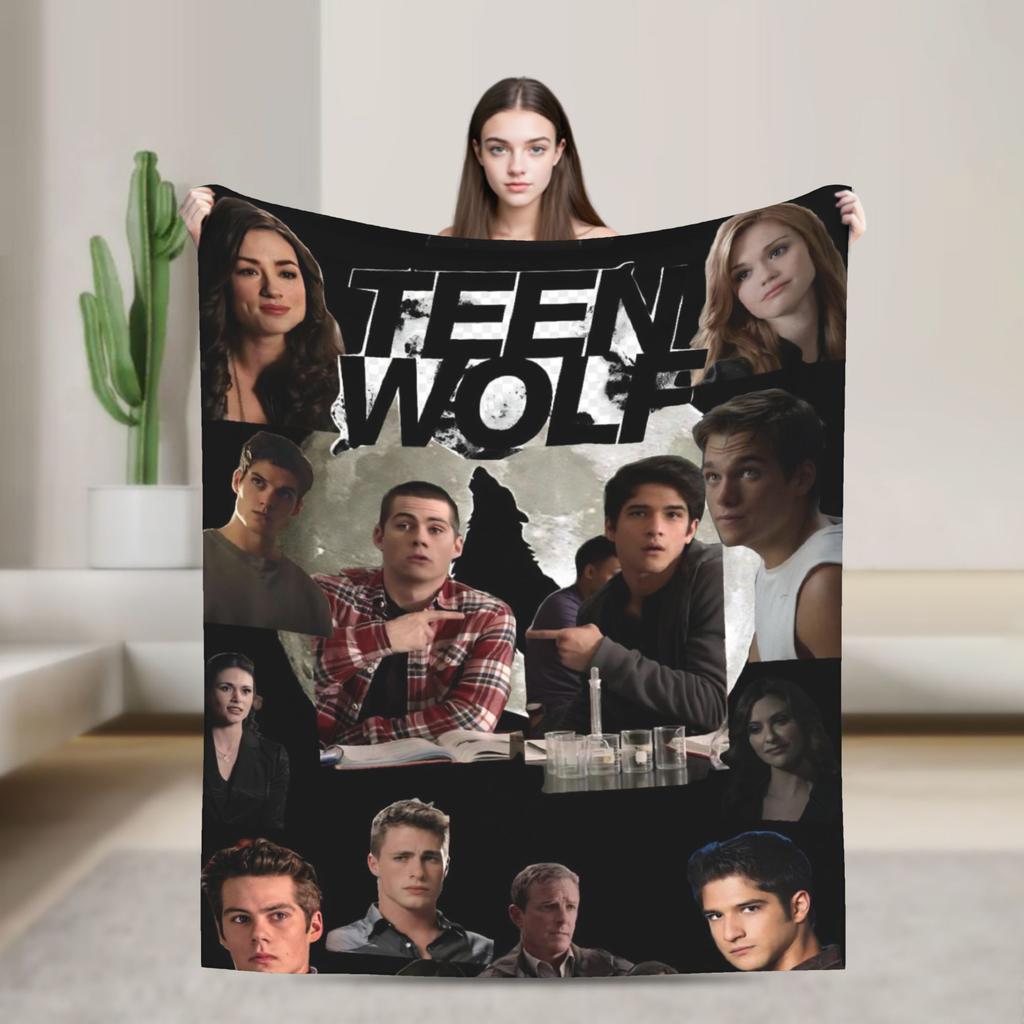 Teen Wolf The Movie Flannel Blanket Winter Soft Throw Blanket for Kids Living Room Novelty Bedspread Sofa Bed Cover