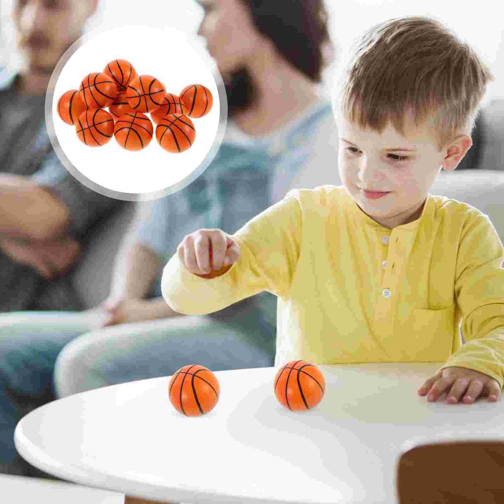 6 Pcs 4Cm Mini Sponge Basketball Toy Pu Stress Relief Ball Kid Sensory Toy Themed Party Toy Kid Indoor And Outdoor Toys