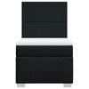 Vidaxl Continental Bed With Mattress, Black, Fabric, 80X200 Cm