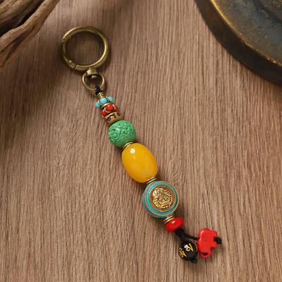 Original Tibetan Style Nepalese Bag Pendant Hand-woven Niche Retro Tibetan Car Keychain Pendant