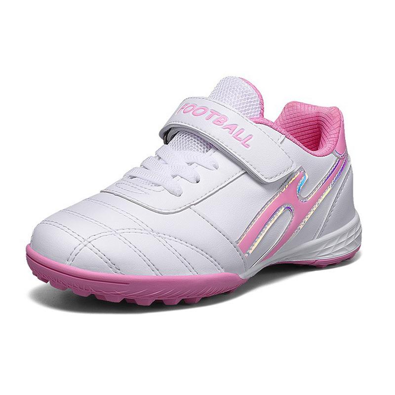 2025 Size 31-40 Hook Loop Fastener Football Shoes Outdoor Grass Training Football Shoes Professional Anti Slip Lightweight