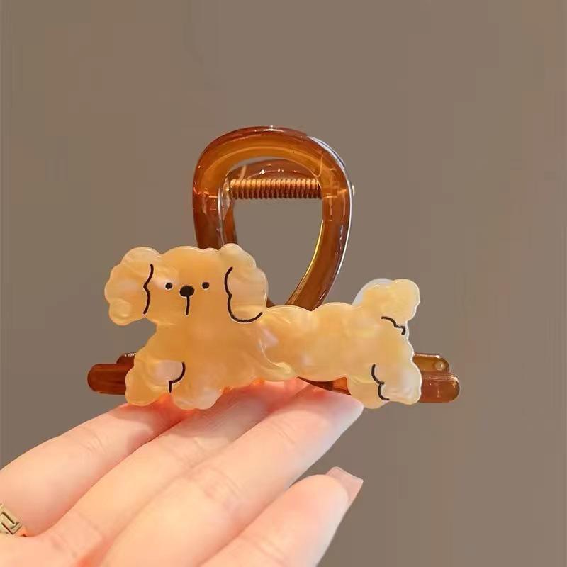 Elegant Puppy Hair Bun Clip for Women - 2024 High-End Shark Hair Accessory