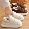 Mode Winter Warme Dicke Pelzige Damen Stiefeletten Indoor Plüsch Hausschuhe Damen Herren Zuhause Baumwollschuhe